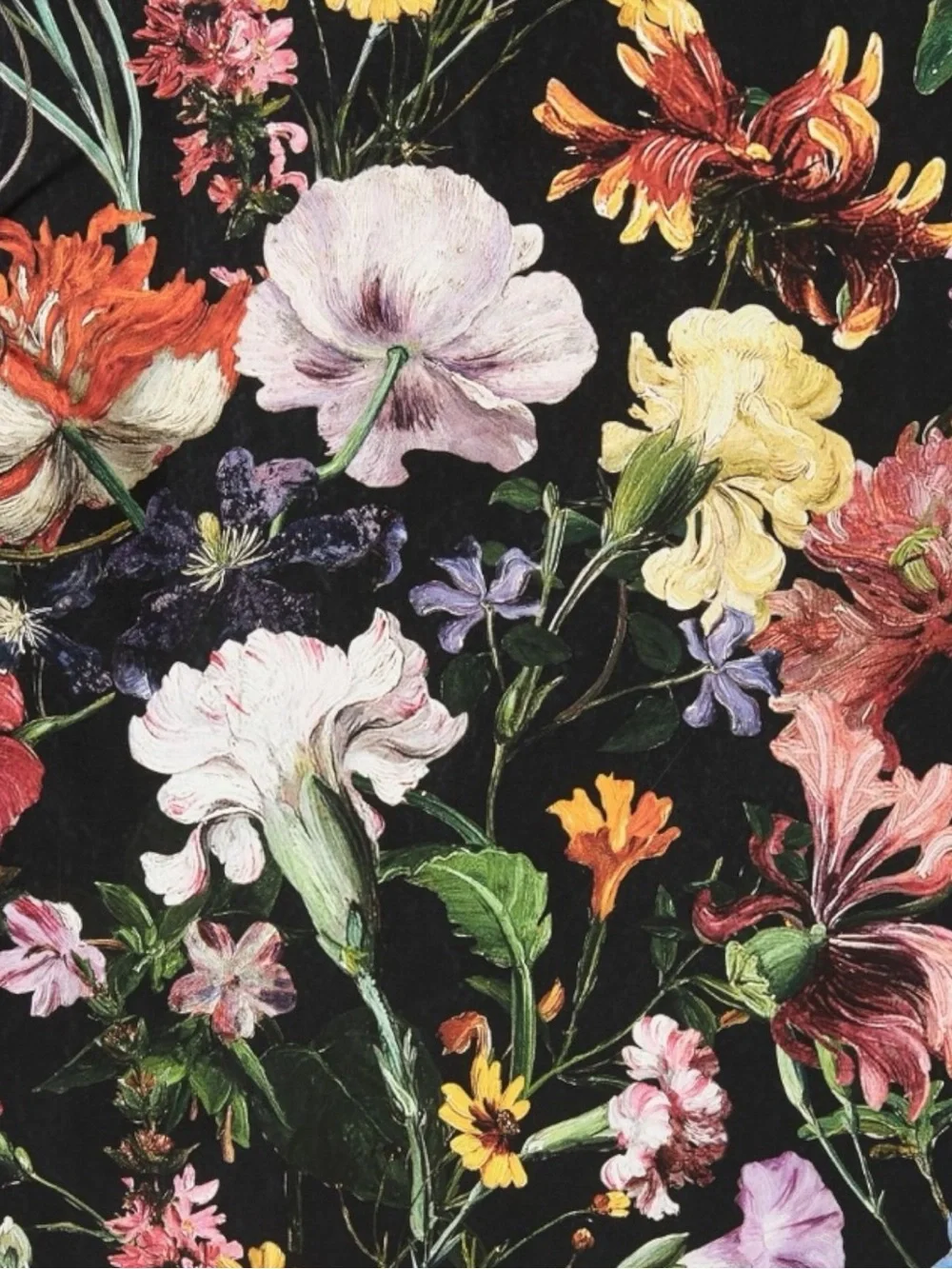 Anthropologie Lane Wallpaper UB8141 Floral Black Botanical 2 Rolls 99 Sq Ft